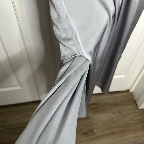 J.Jill Wearever Gray Mixed Media Maxi Dress Size Med Medium - Picture 11 of 11